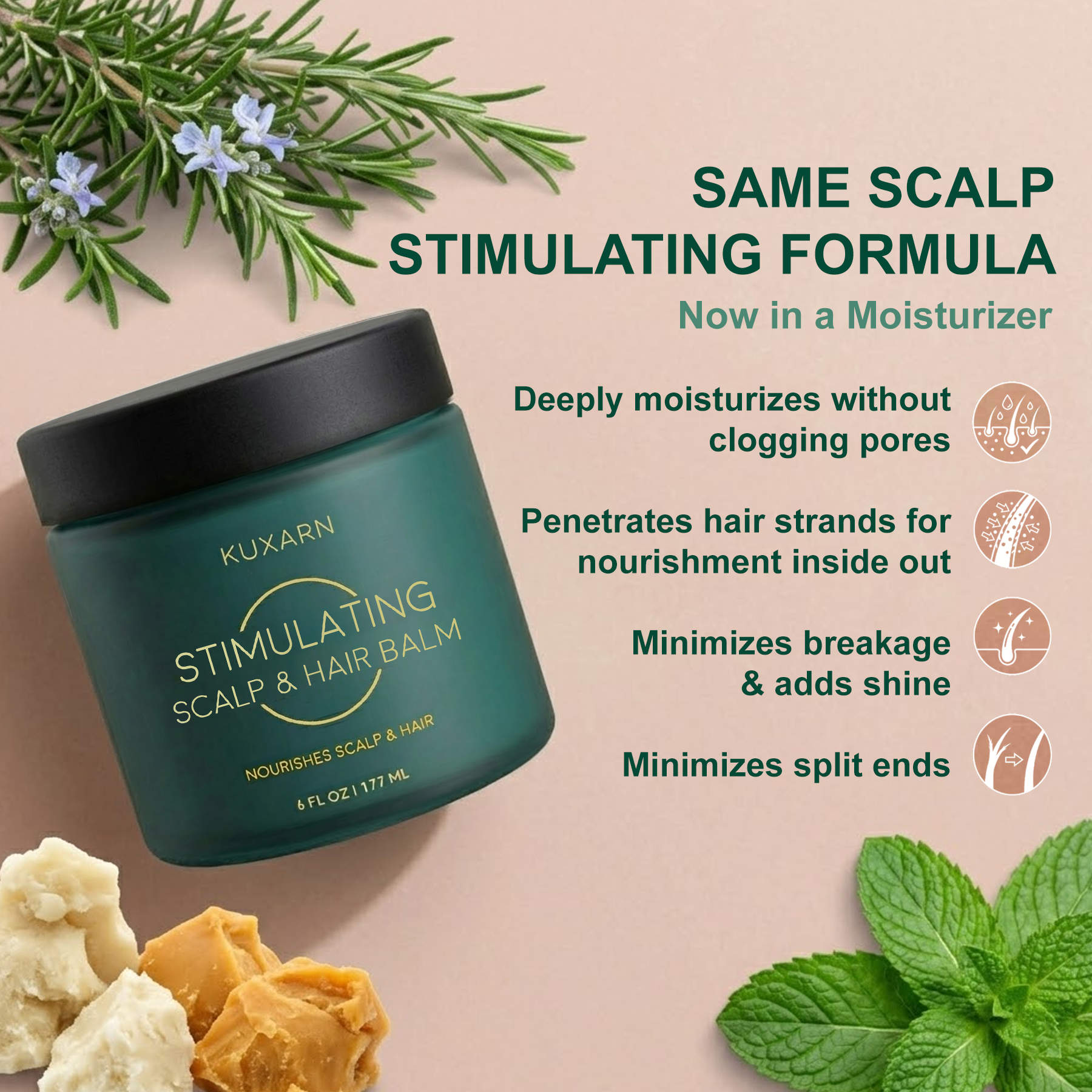 Kuxarn®Stimulating Scalp and Hair Balm